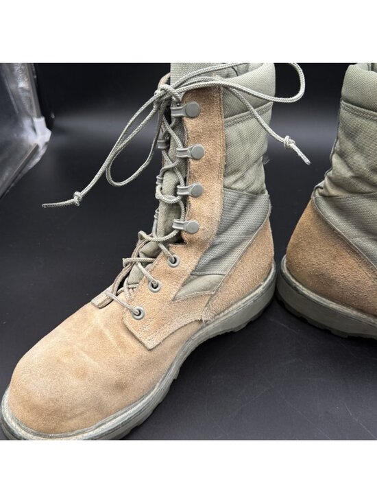 Mens US Military Desert Steel Toe Boots  8R Tan Combat Tactical Hot Weather USA main image 11